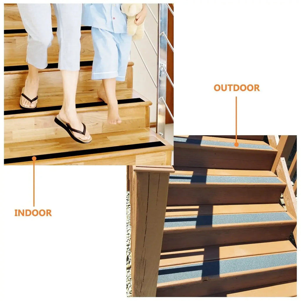 LifeKrafts black anti-skid tape for indoor and outdoor stair applications
