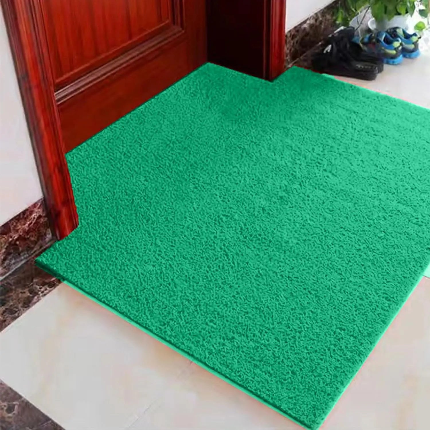 Cushion Noodle Floor Mat for Entryways| Dirt/Mud Trapper Green color LifeKrafts
