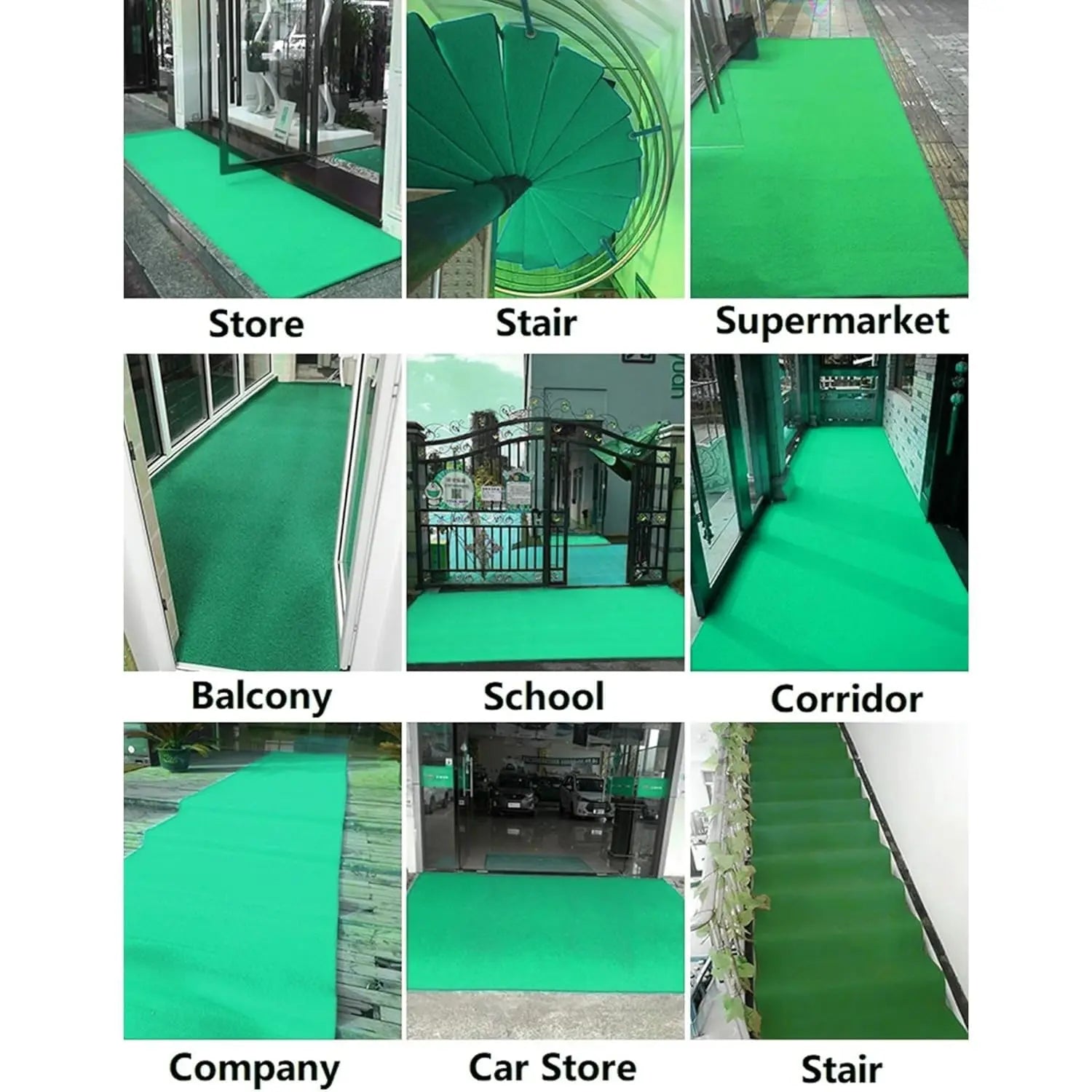 Cushion Noodle Floor Mat for Entryways| Dirt/Mud Trapper Green color LifeKrafts