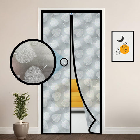 Magnetic AC Curtain Custom Size leaf design pattern