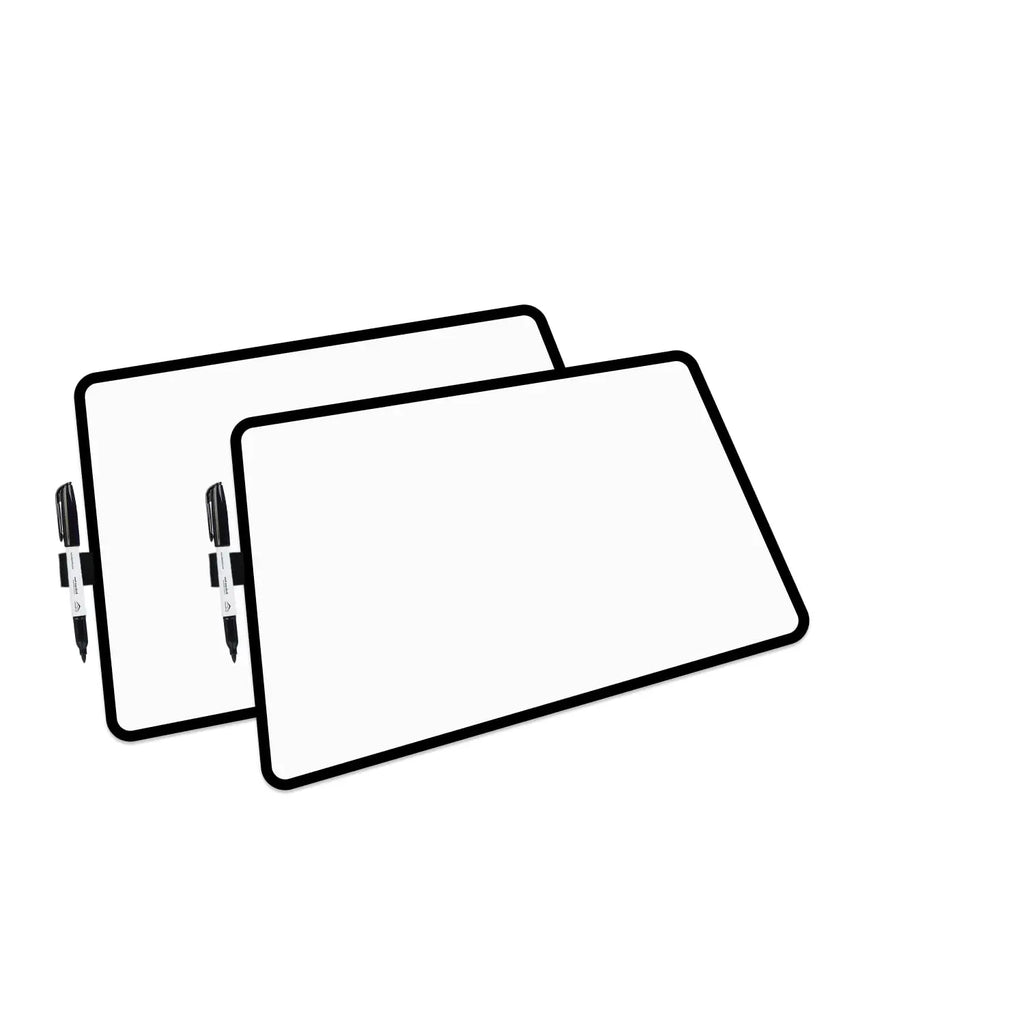Dry Erase Board | Double-Sided Mini Whiteboard | 9x12 inches | LifeKrafts Double sided board with a Frame pack of 2 board LifeKrafts