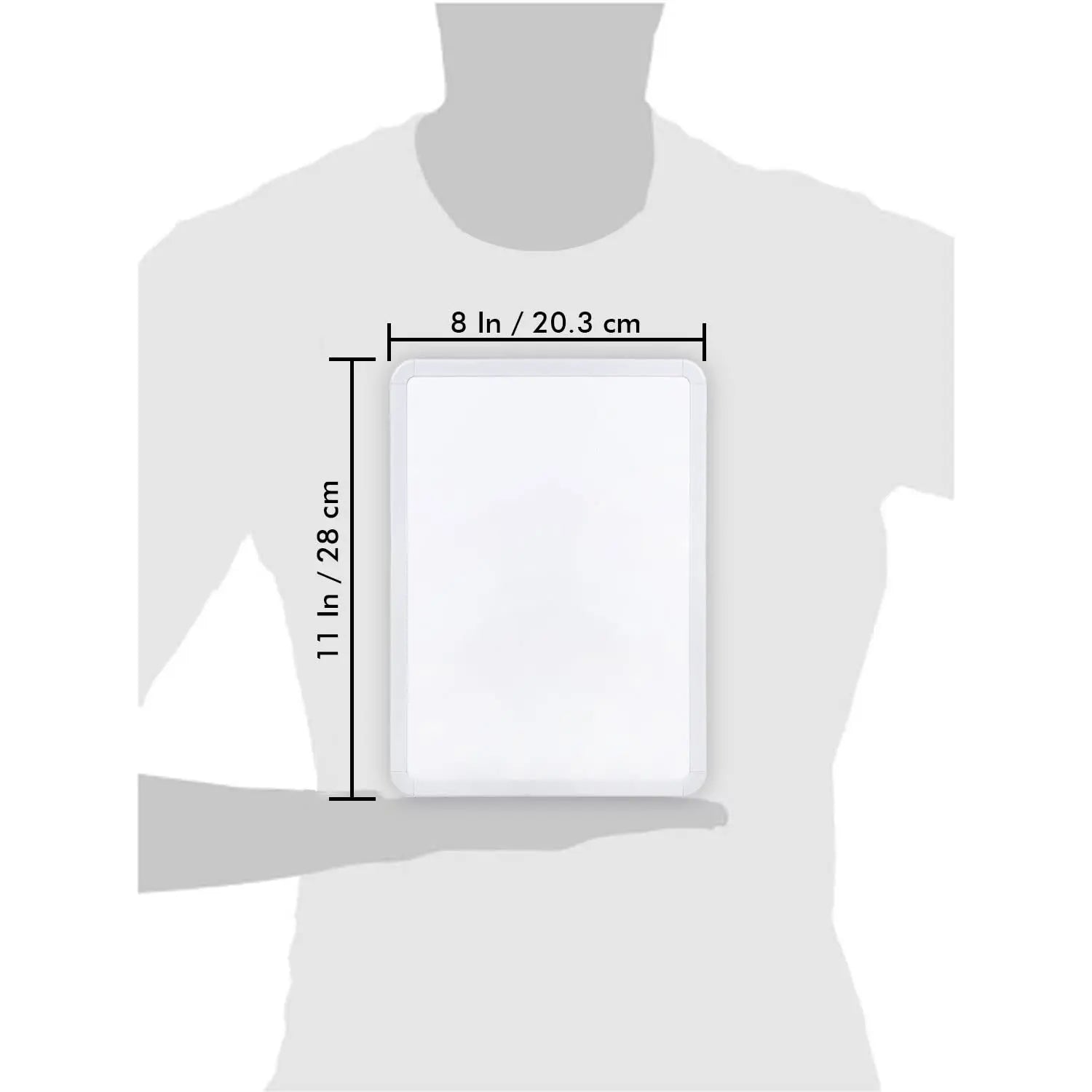 Dry Erase Mini White Board|Size:(8.5X11) Inches,Includes 2 Marker Pens &1 Eraser,Pack Of 1|Single Sided Magnetic White Board For Kids And Adults,Great For Schools,Home,Office,Planning Etc. LifeKrafts
