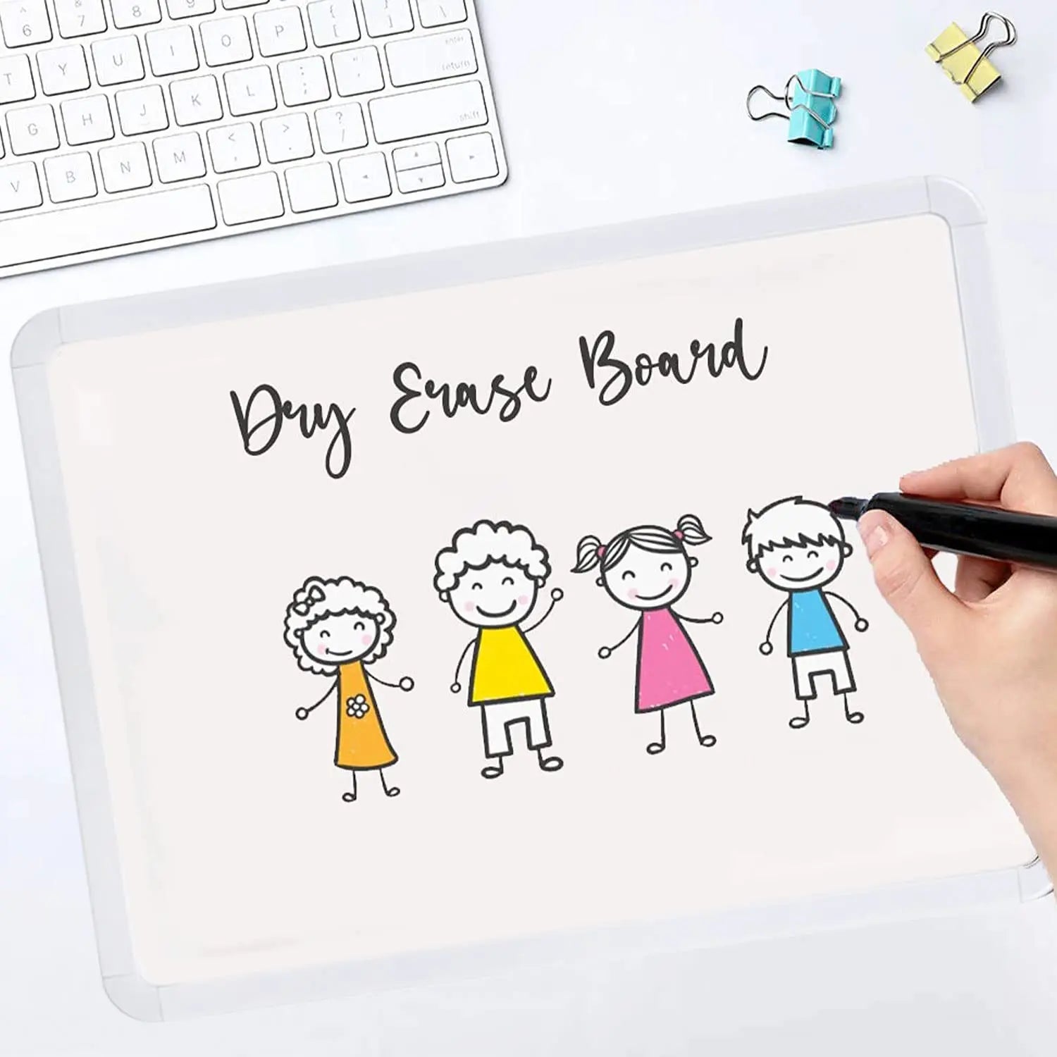 Dry Erase Mini White Board|Size:(8.5X11) Inches,Includes 2 Marker Pens &1 Eraser,Pack Of 1|Single Sided Magnetic White Board For Kids And Adults,Great For Schools,Home,Office,Planning Etc. LifeKrafts
