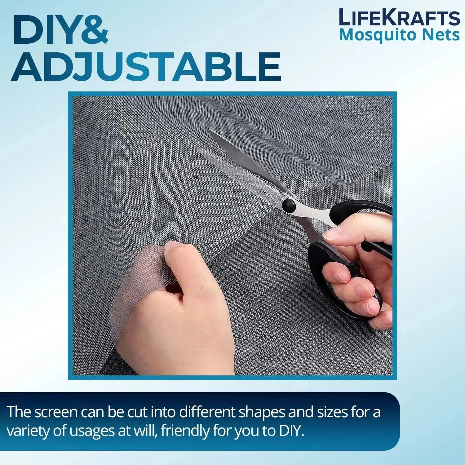 Fiberglass Windows Mosquito Mesh Roll 120 GSM Highly Durable and Best in Class (Grey color) LifeKrafts