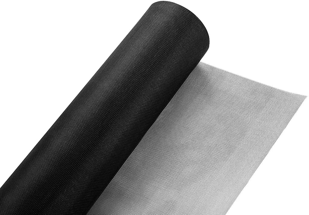 Black fiberglass window mosquito mesh roll for custom insect screening and ventilation