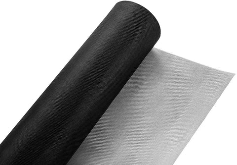 Black fiberglass window mosquito mesh roll for custom insect screening and ventilation