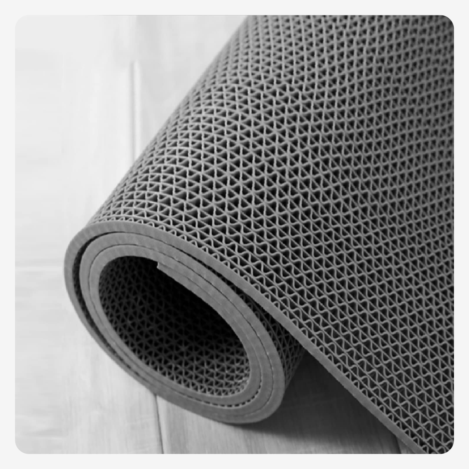 Anti-Skid mat Multipurpose Commercial PVC Floor Mat for Bathroom, Kitchen, Swimming Pool - Grey