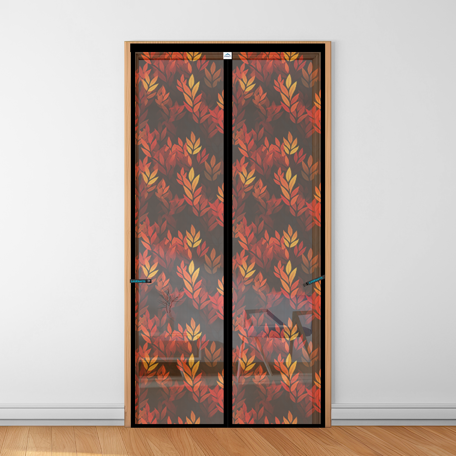 Autumn Leaf Magnetic Door Net - Polyester