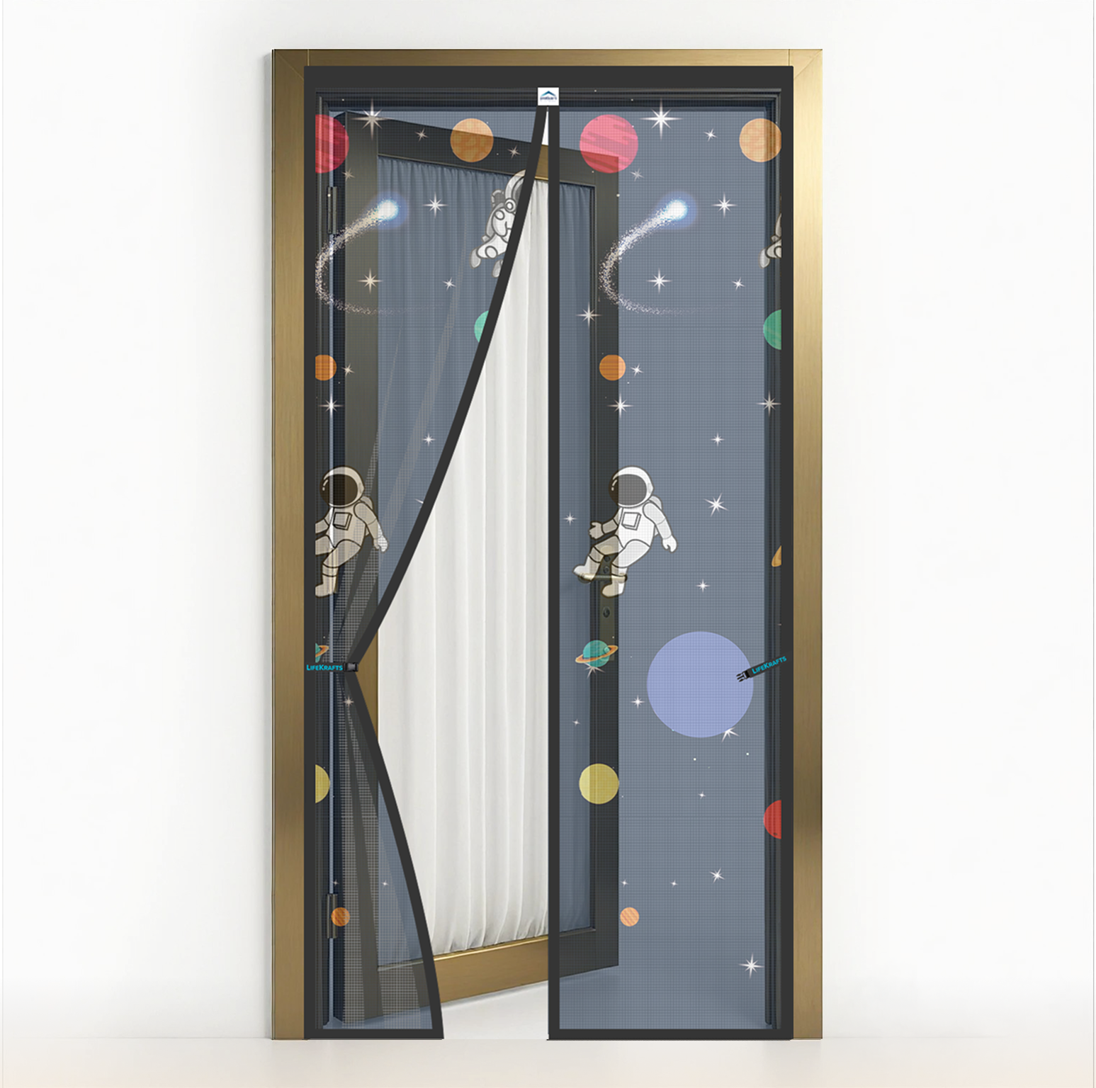 Astro Net - Polyester Door Mosquito Net with Magnets
