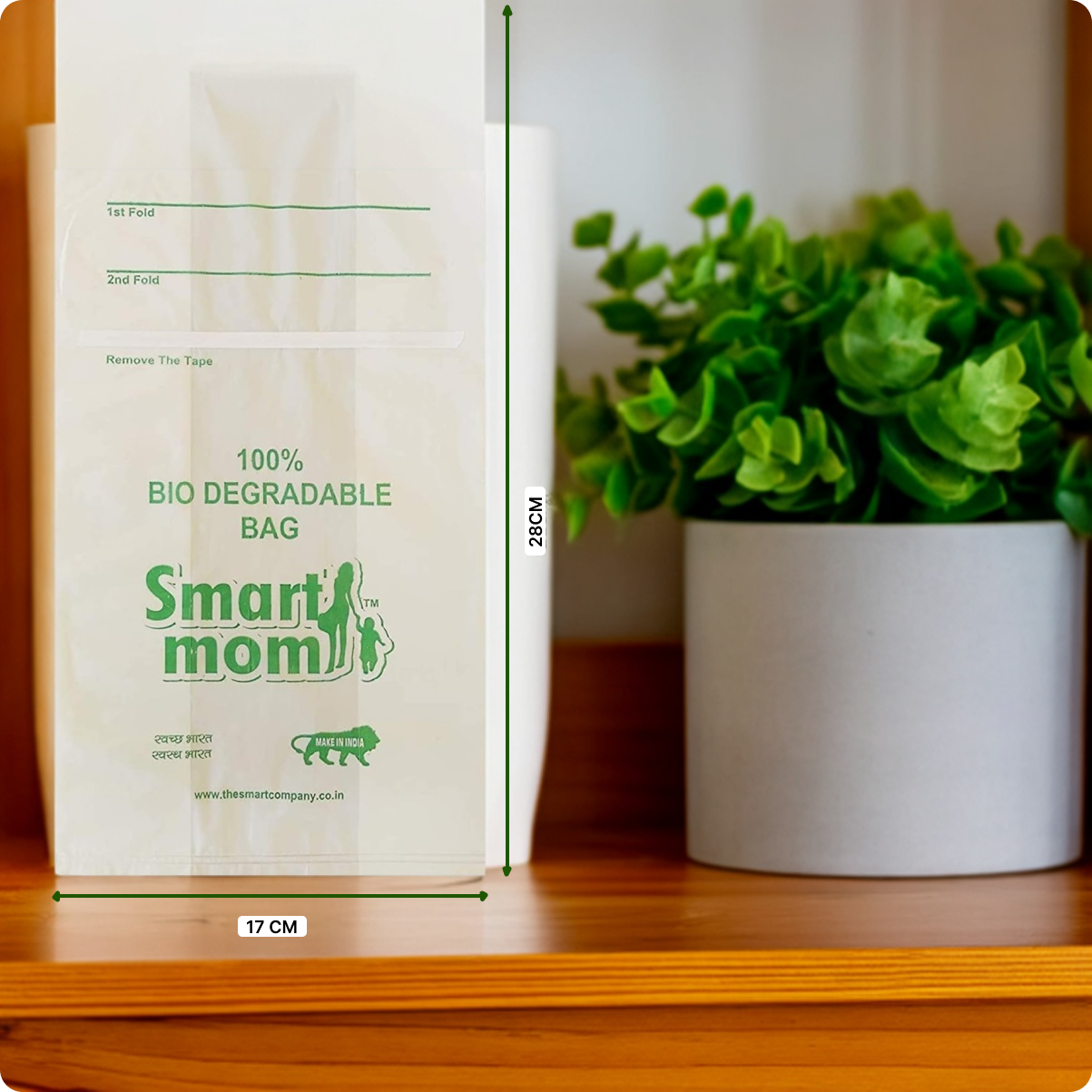 Smart mom Scented, Bio-degradable and ECO Friendly Disposable Bags.