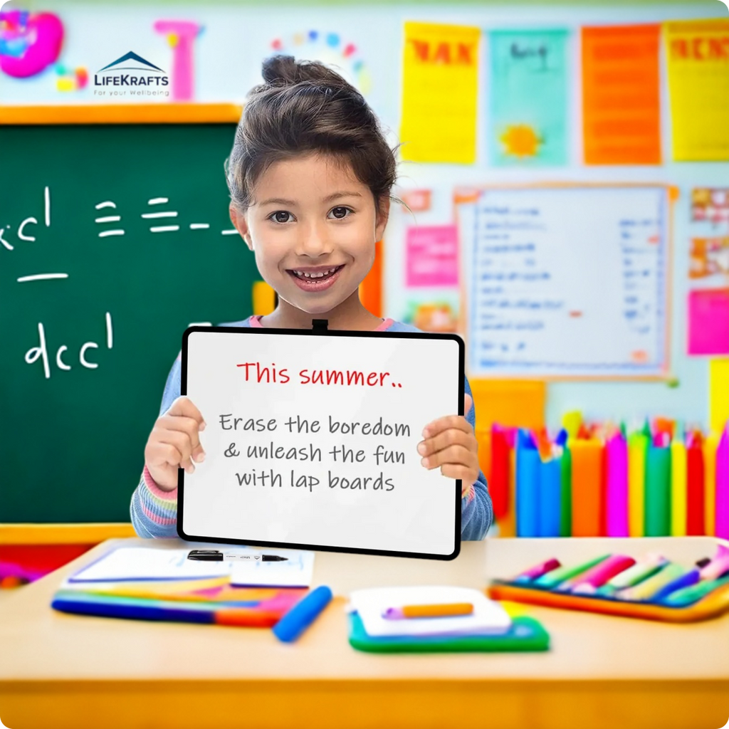 Dry Erase Board | Double-Sided Mini Whiteboard | 9x12 inches | LifeKrafts board LifeKrafts