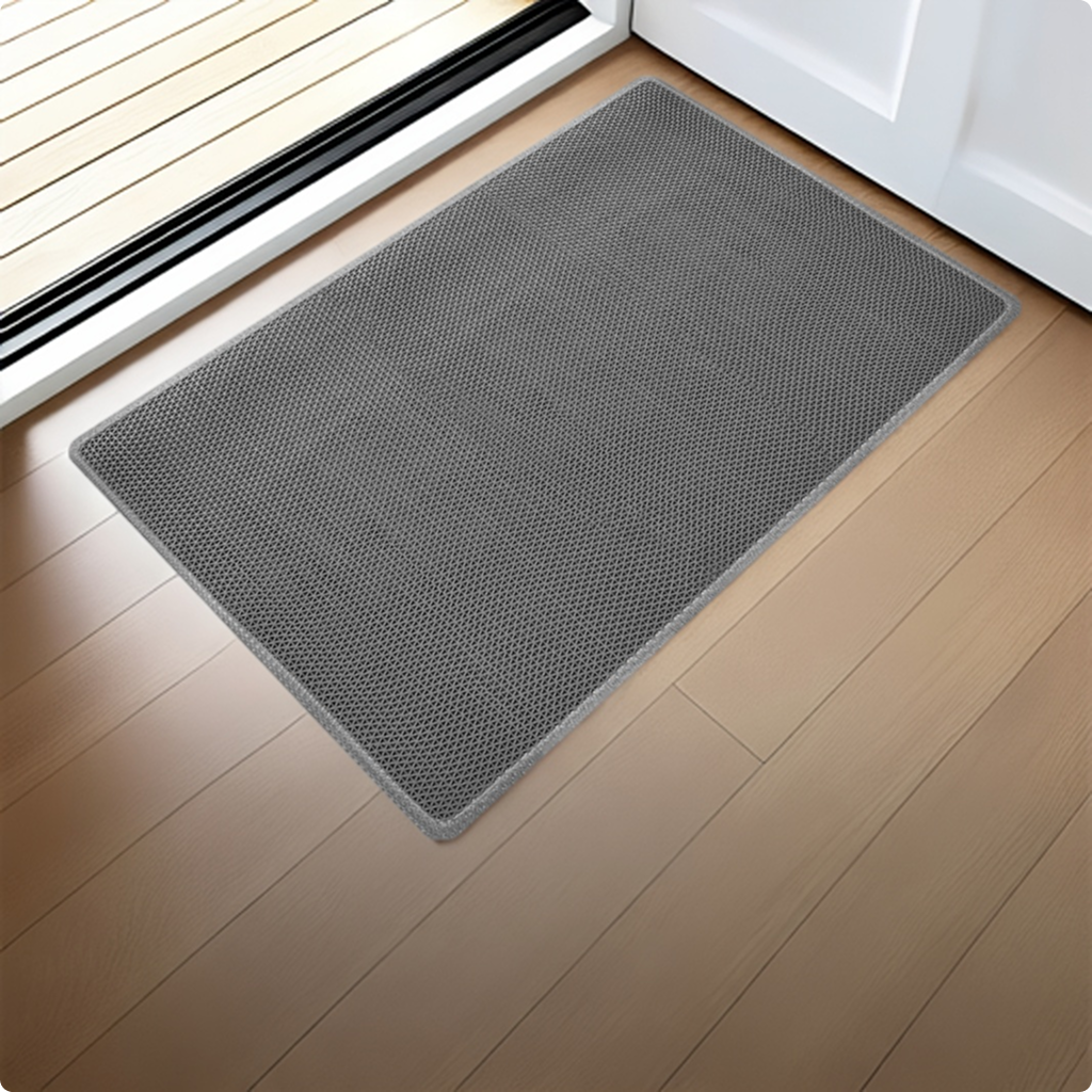 Anti-Skid Mat: Multipurpose Commercial PVC Floor Mat - Grey