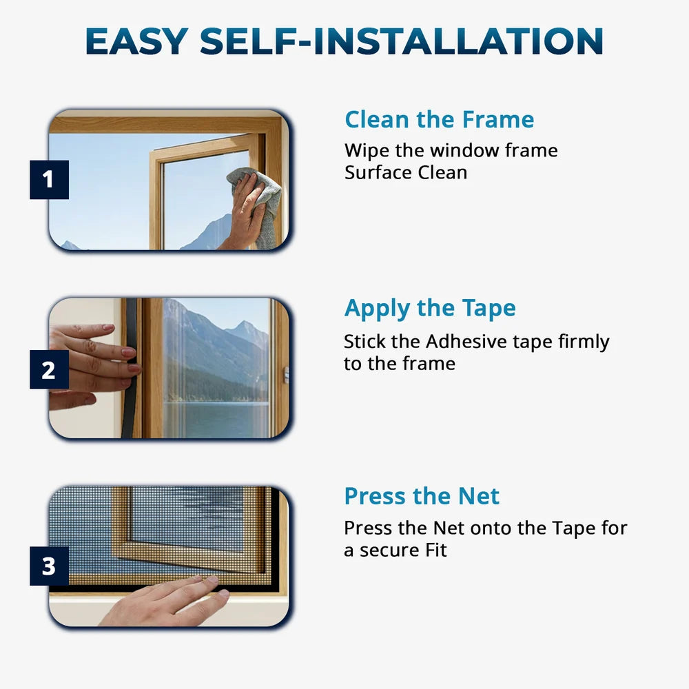 Customizable Mosquito Net For Window