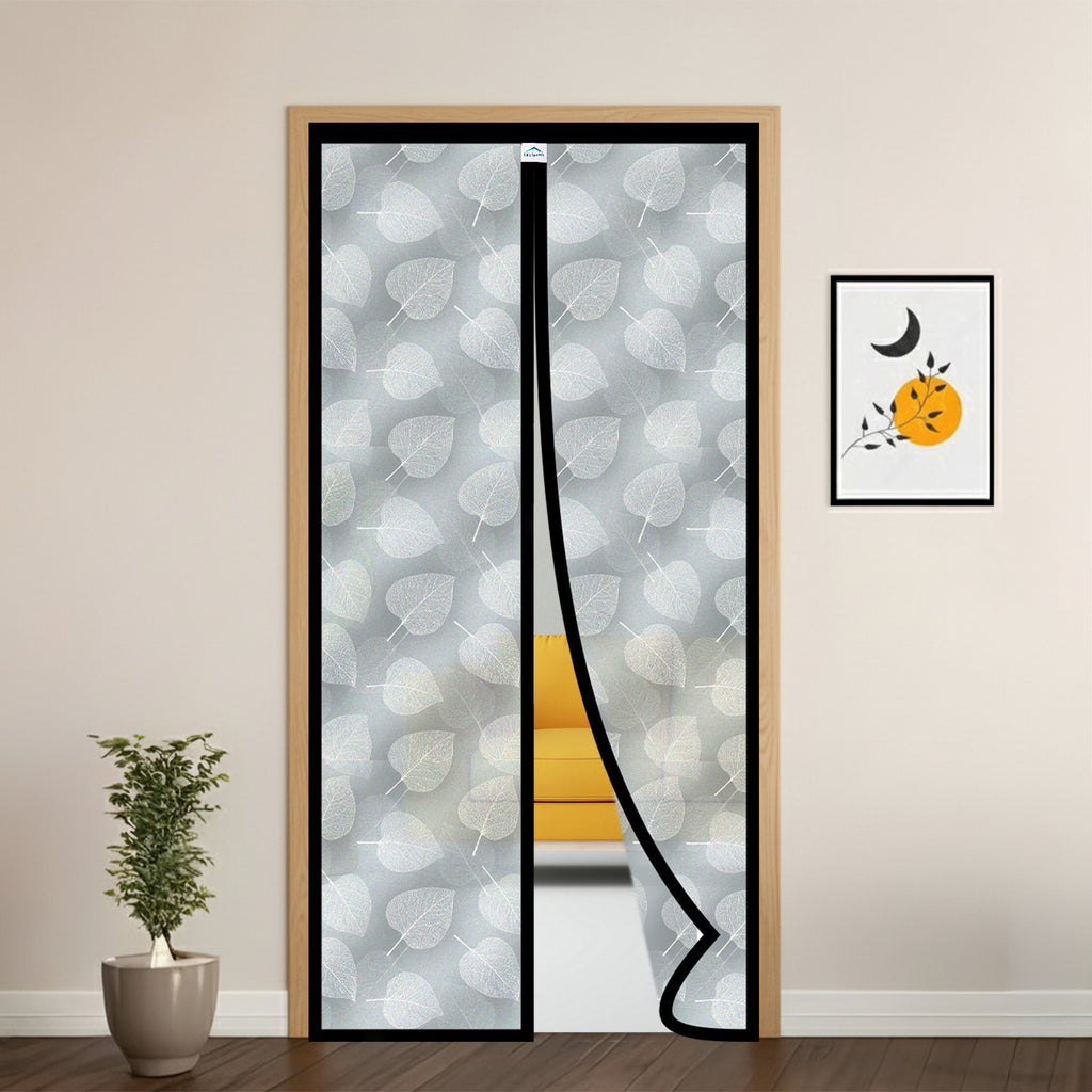 Magnetic AC Curtain Custom Size leaf design pattern