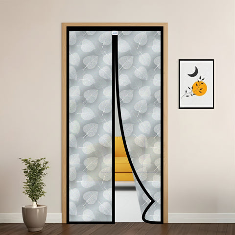 Magnetic AC Curtain Custom Size leaf design pattern