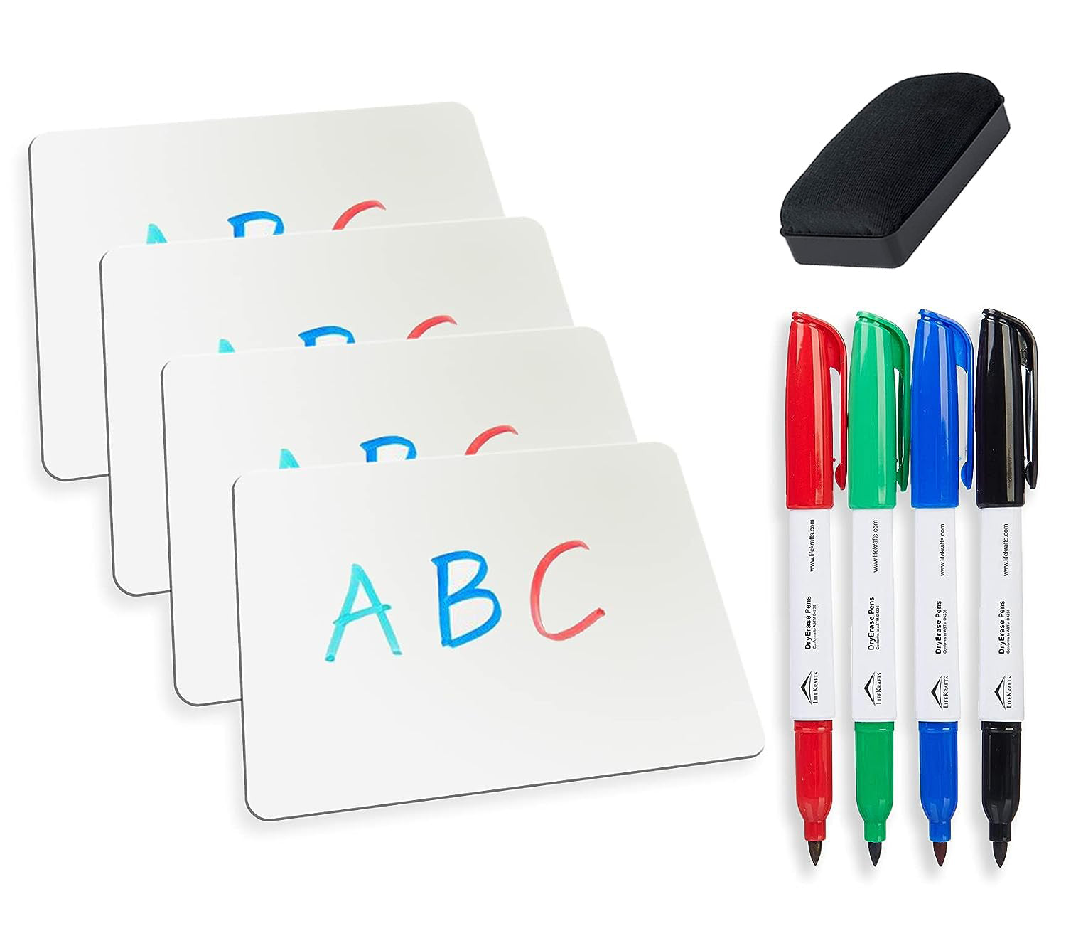 Dry Erase Single sided board, Whiteboard Lapboards - 9 x 12 inches