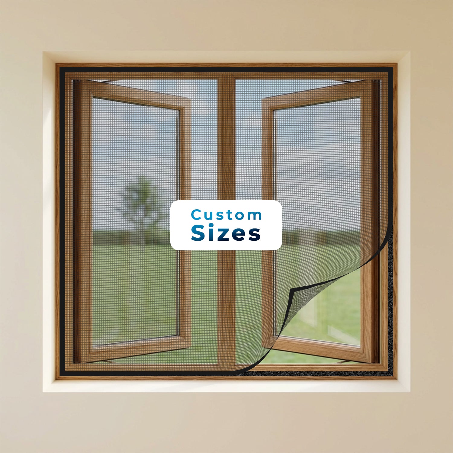 Customizable Mosquito Net For Window | Pre-Stitched | Polyester
