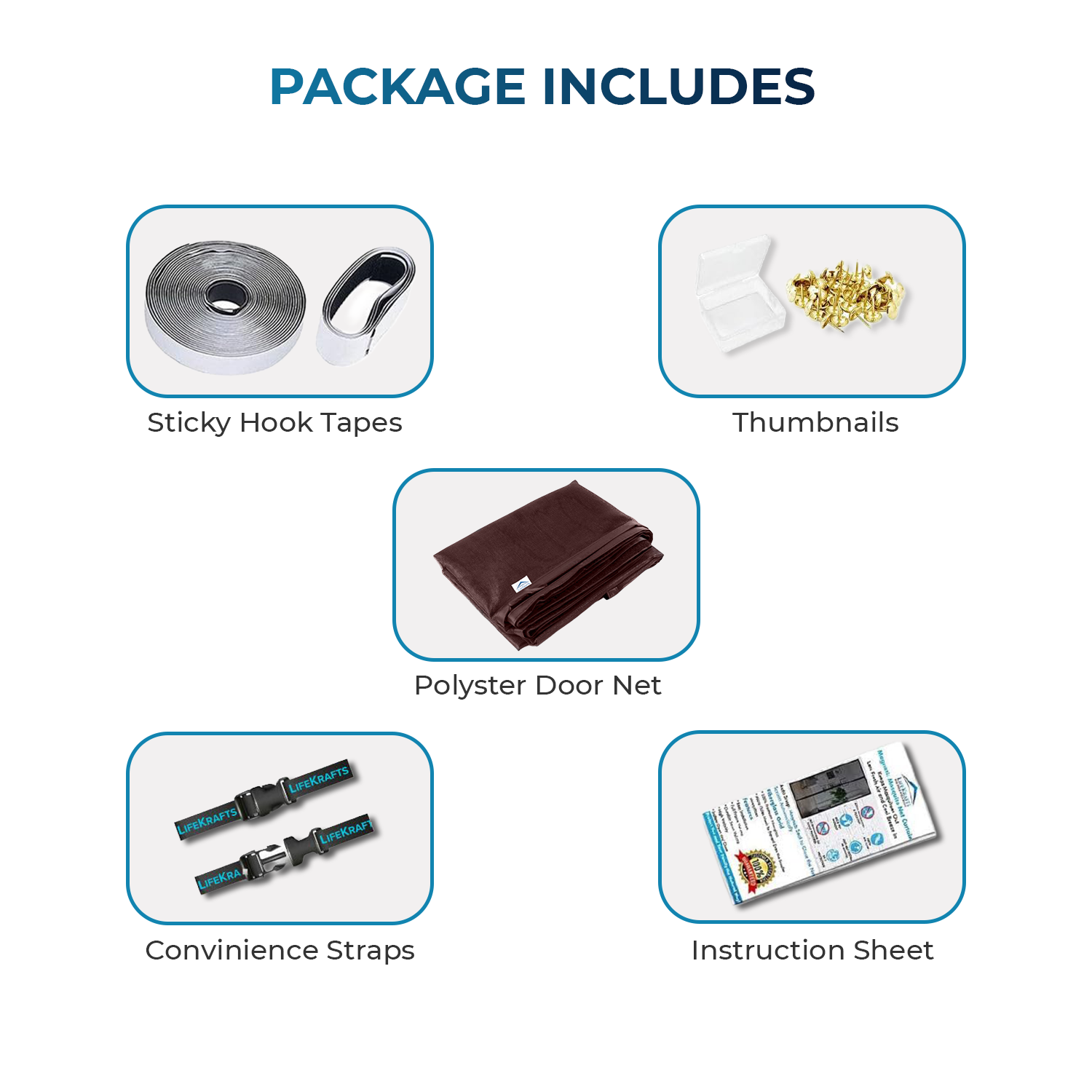 Polyester Magnetic Mosquito Net for Door – BROWN Mosquito Screen for Door LifeKrafts