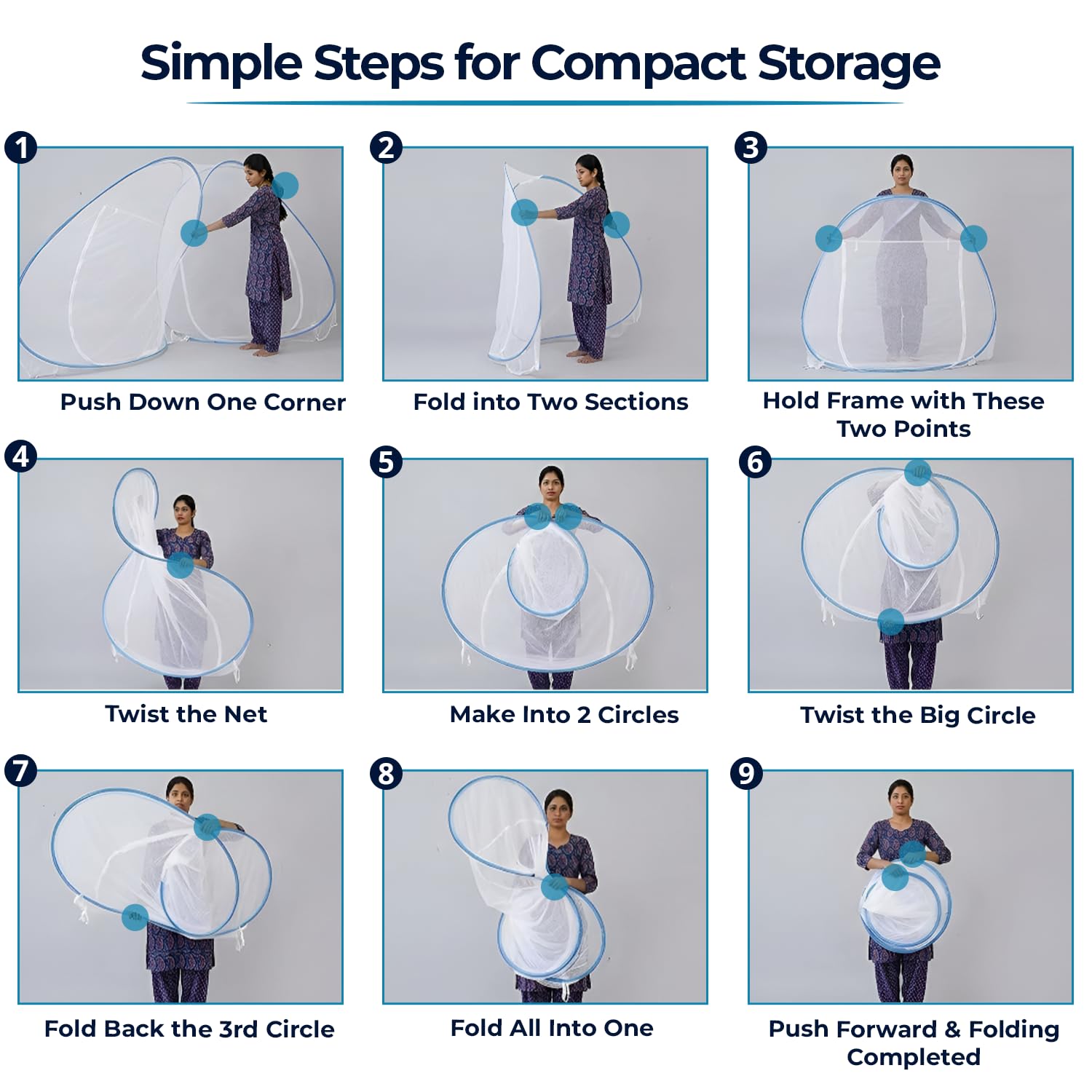 Simple steps for Folding the net