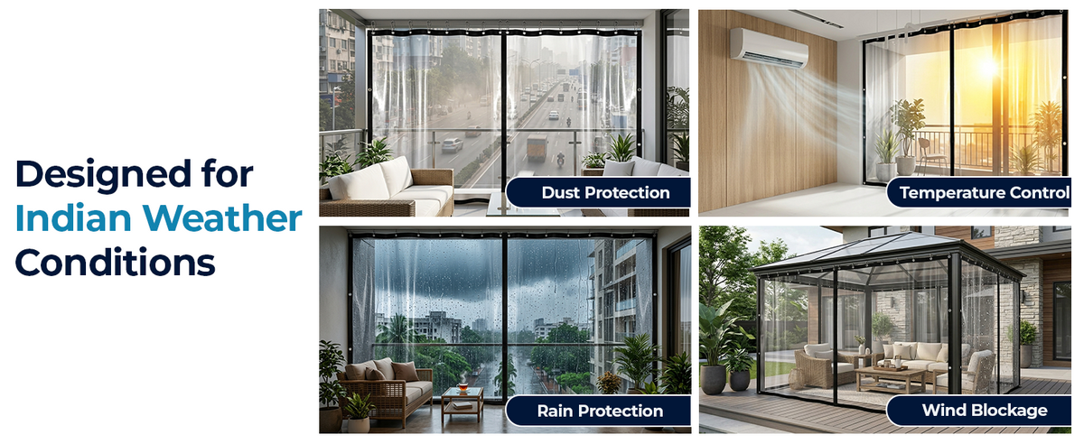 Rain Curtain | Outdoor Transparent PVC Curtains | LifeKrafts
