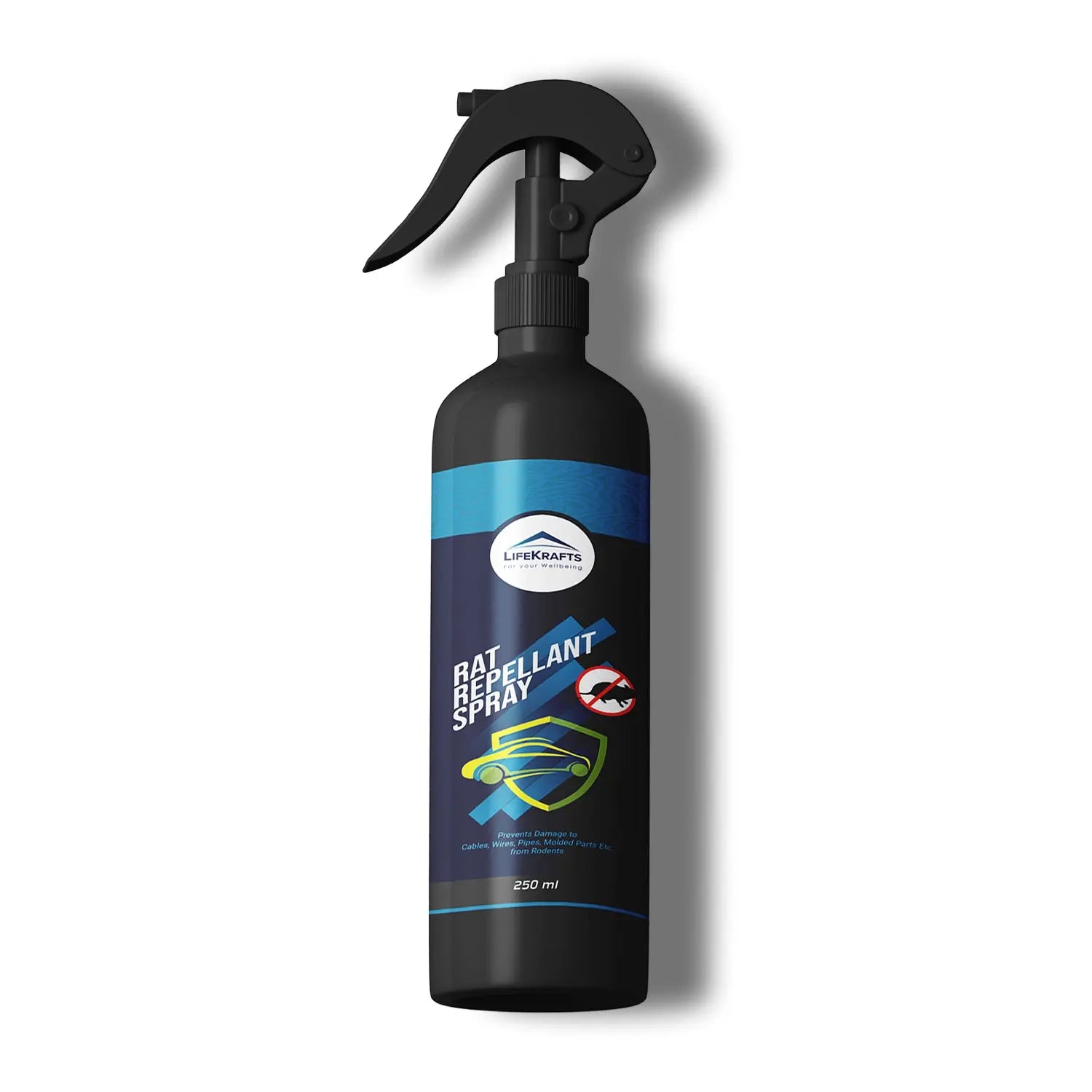 Roll over image to zoom in Lifekrafts No Entry Rat Repellent Spray for Cars - Highly Effective, Odour-Free, Easy-to-Use (250ml, Pack of 1) LifeKrafts