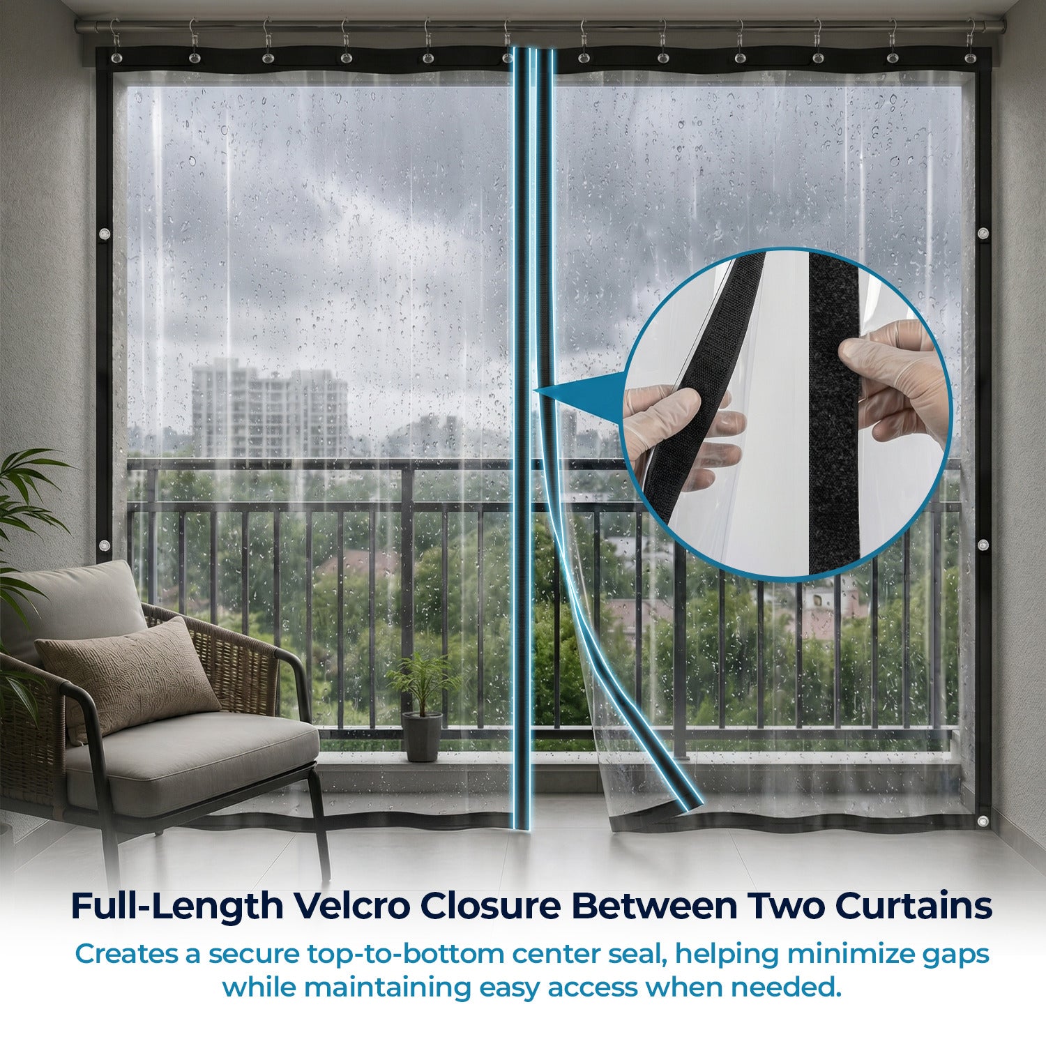 Rain Curtain | Outdoor Transparent PVC Curtains | LifeKrafts - LifeKrafts