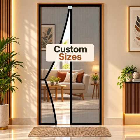 Custom Mosquito Net For Door | Magnetic| Polyester