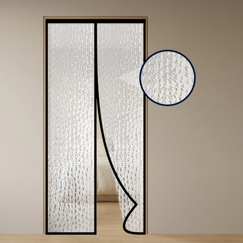 AC Curtain - Magnetic | Bubble Translucent Insulated Thermal | Black | LifeKrafts AC Curtain LifeKrafts