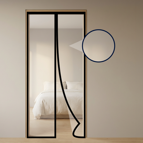 AC Curtain Magnetic - Customizable | Transparent Insulated Thermal | LifeKrafts ac curtain custom LifeKrafts