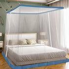 Elegant White with Blue Border