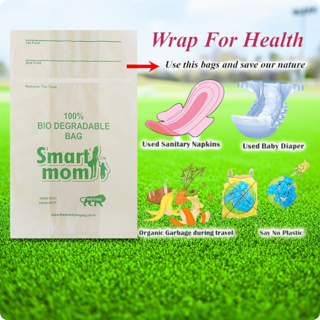 Smart mom Scented, Bio-degradable and ECO Friendly Disposable Bags.