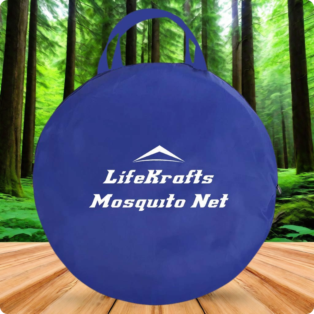 Foldable Bed Mosquito Net (200 * 170 * 145cm)30GSM - White