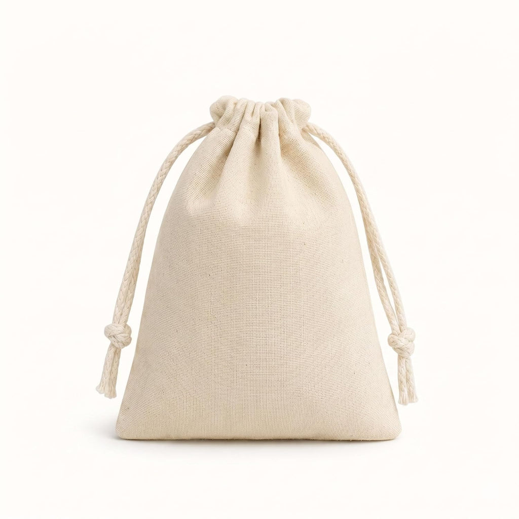 Natural Cotton Bags | Adjustable Drawstring Bags for Return Gift, Wedding, Diwali, Christmas, Rakhi | LifeKrafts