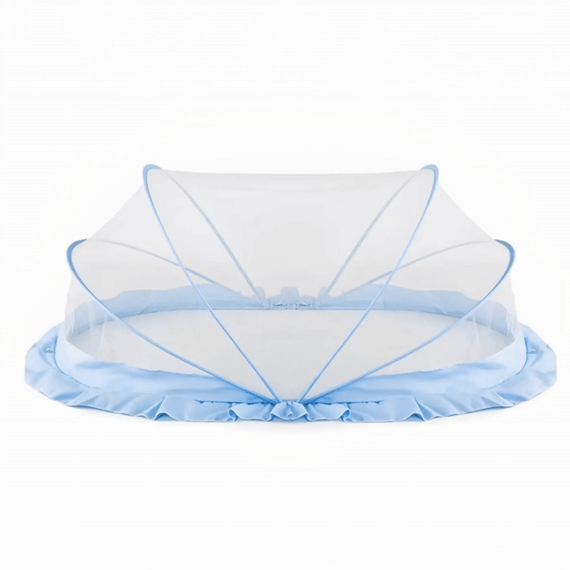 Baby Mosquito Net | Foldable | 135x65x65 cm | Blue | Honey Comb Mesh | LifeKrafts baby Mosquito net LifeKrafts