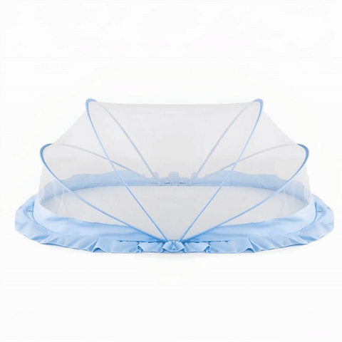 Baby Mosquito Net | Foldable | 135x65x65 cm | Blue | Honey Comb Mesh | LifeKrafts baby Mosquito net LifeKrafts