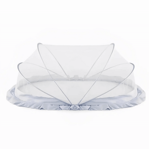 Baby Mosquito Net | Foldable | 135x65x65 cm | Grey | 360 degree protection| LifeKrafts baby mosquito crib net LifeKrafts