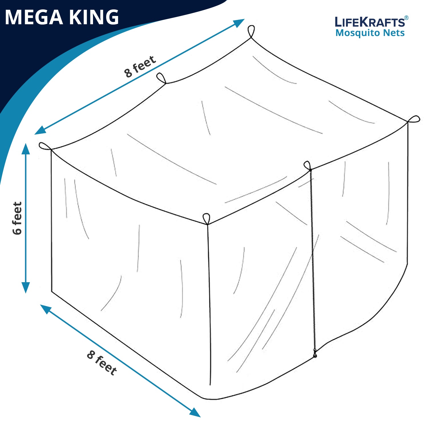 Mosquito Net for Bed - Hanging Bed Net - Polyester - Machardani - Double Zipper Entry - Elegant White with Grey Border
