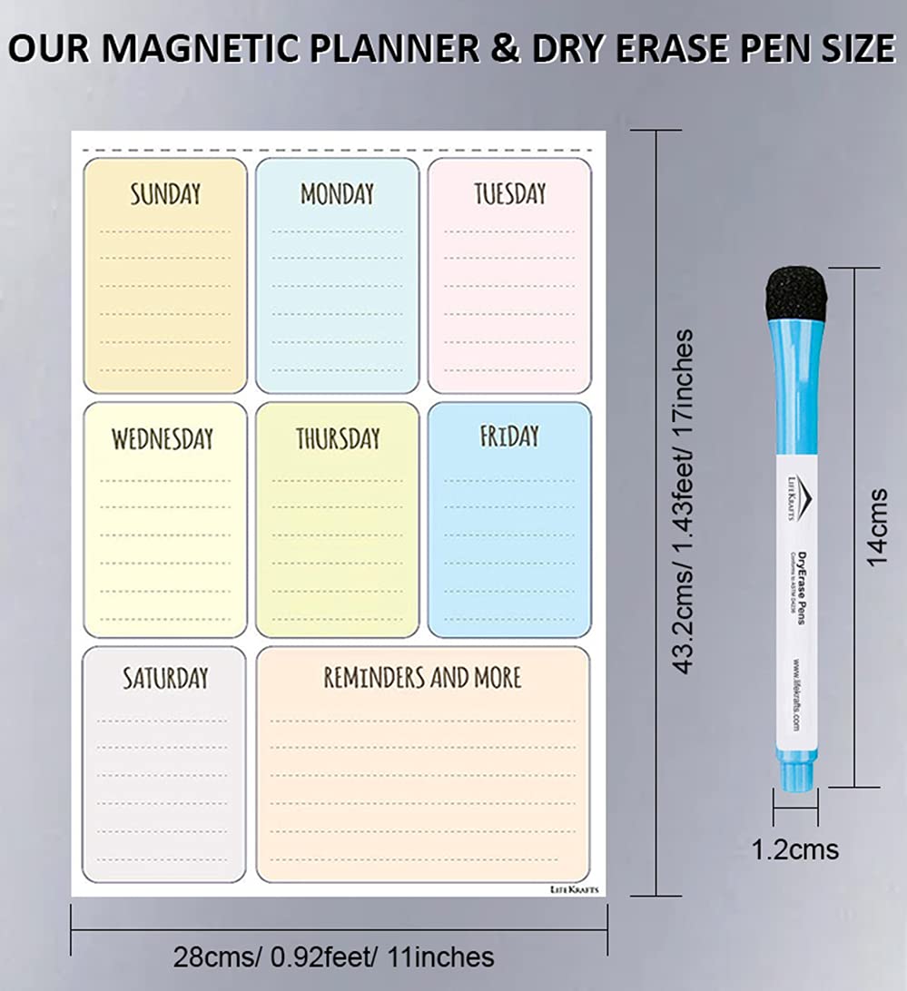 Magnetic Planner Sheet Color - Dry | Erase Board LifeKrafts