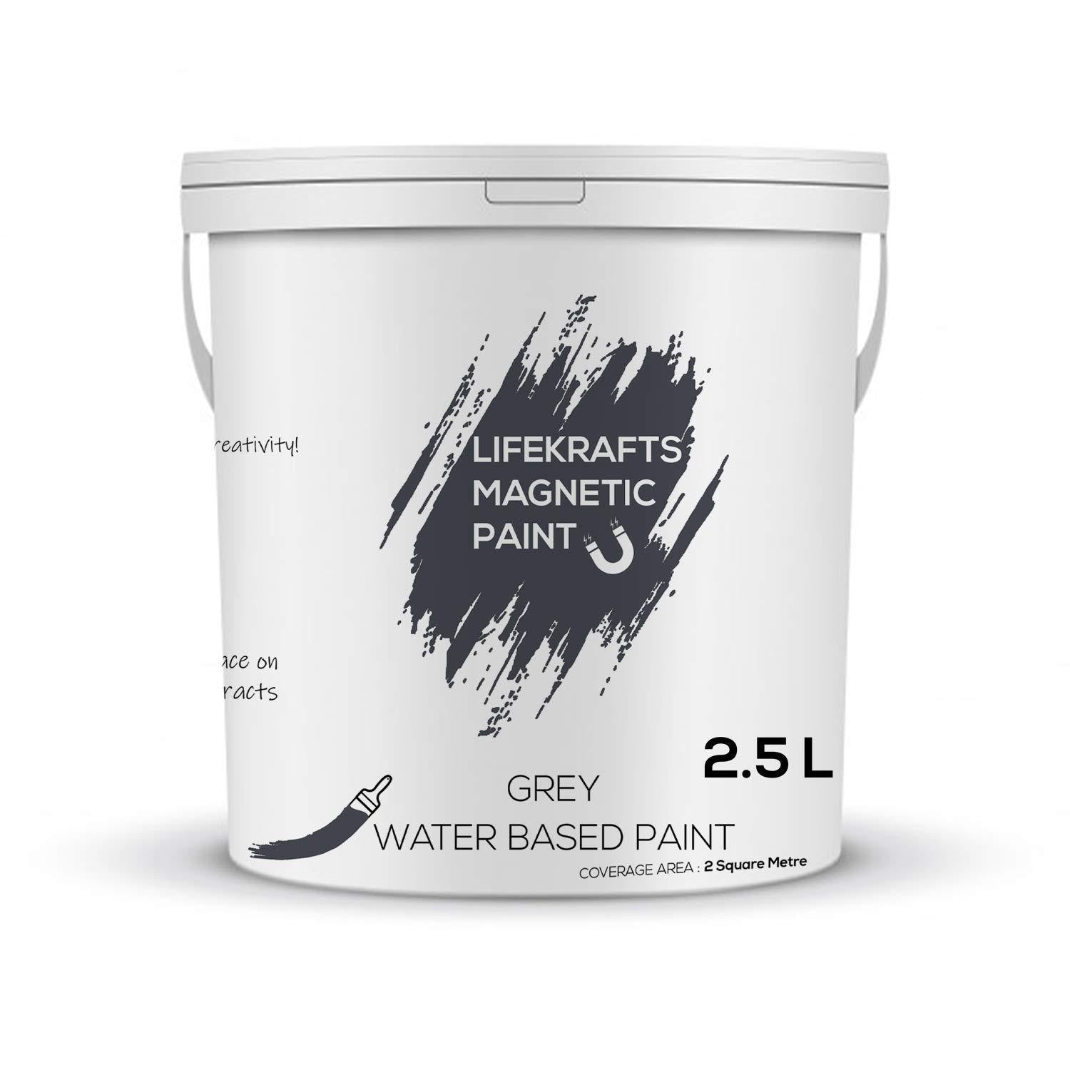 Magnetic Receptive Wall Paint/ Grey Water based Paint LifeKrafts