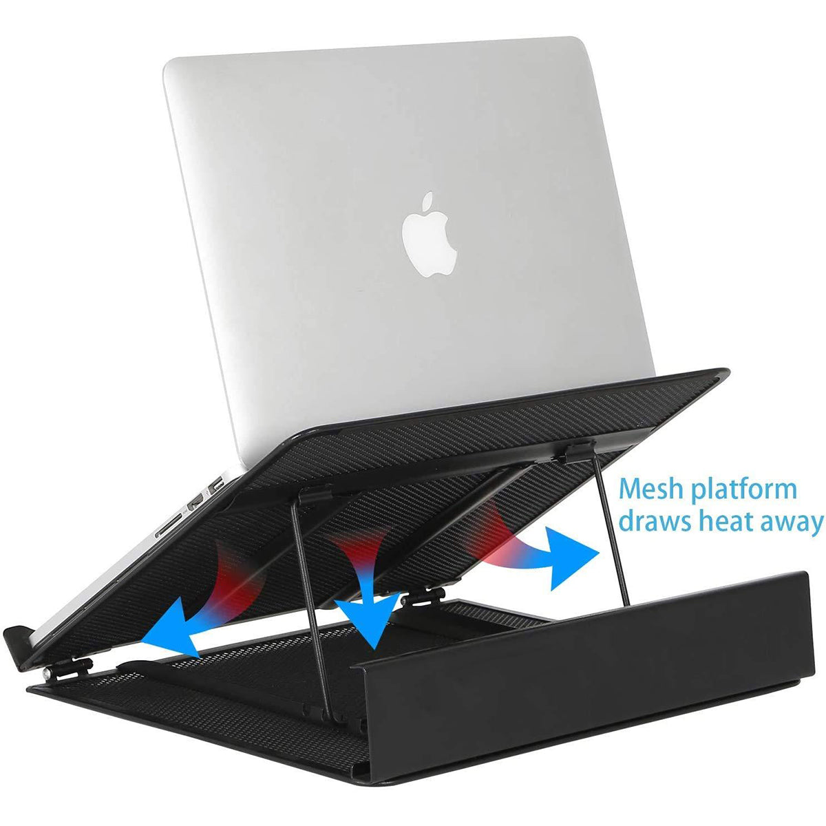 Laptop Tablet Stand, Foldable Portable Ventilated Laptop Holder (Black) LifeKrafts