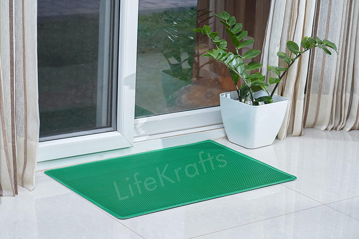 Anti-Skid Mat: Multipurpose Commercial PVC Floor Mat- Green