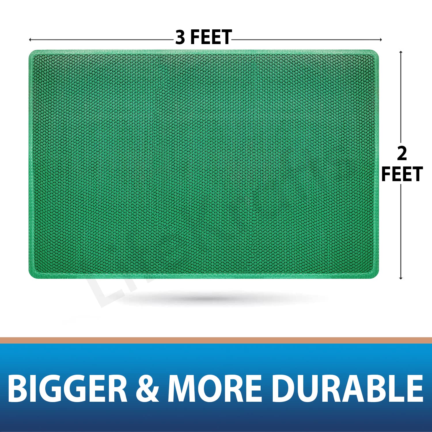 Anti-Skid Mat: Multipurpose Commercial PVC Floor Mat- Green