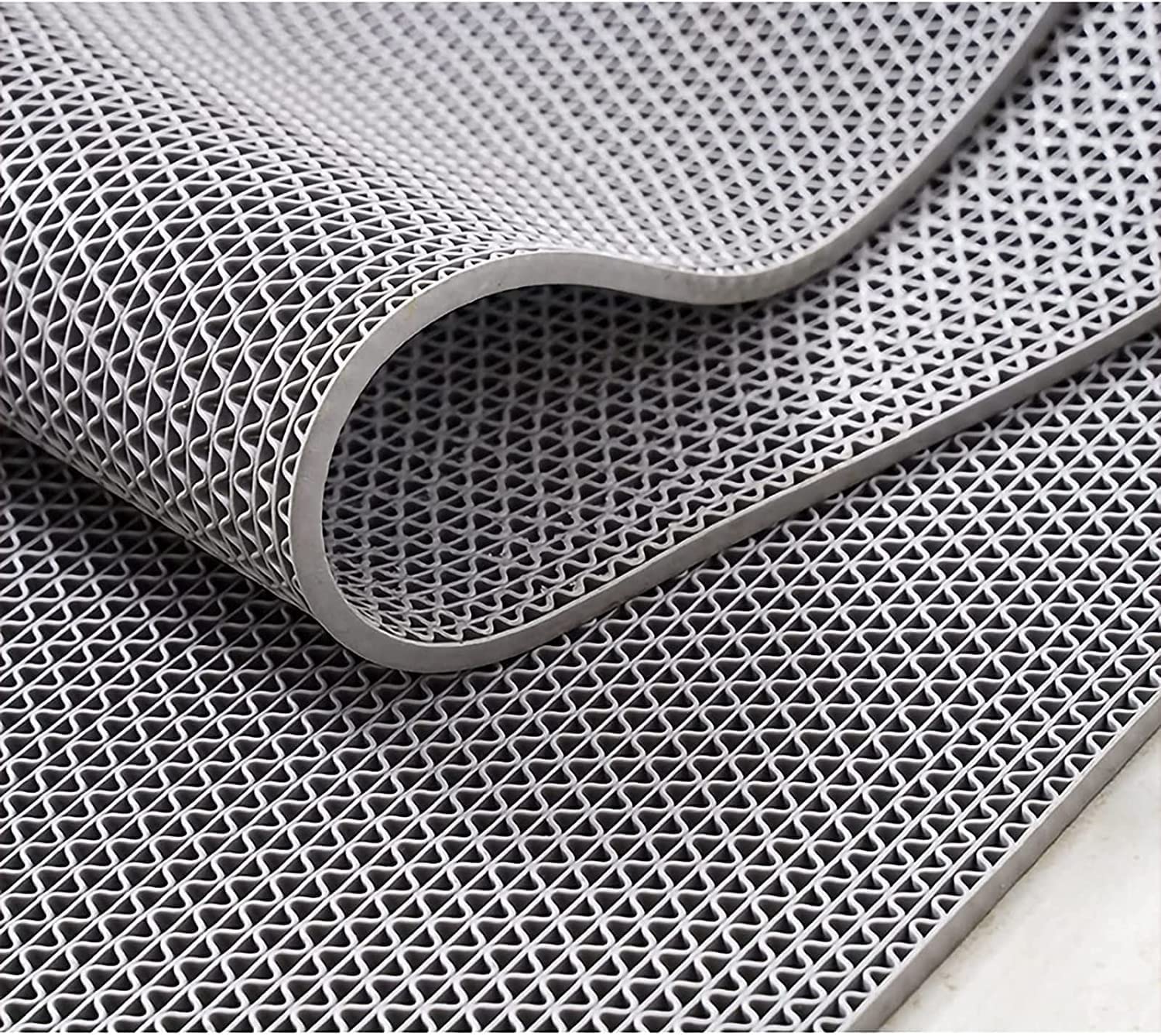 Anti-Skid mat Multipurpose Commercial PVC Floor Mat for Bathroom, Kitchen, Swimming Pool - Grey