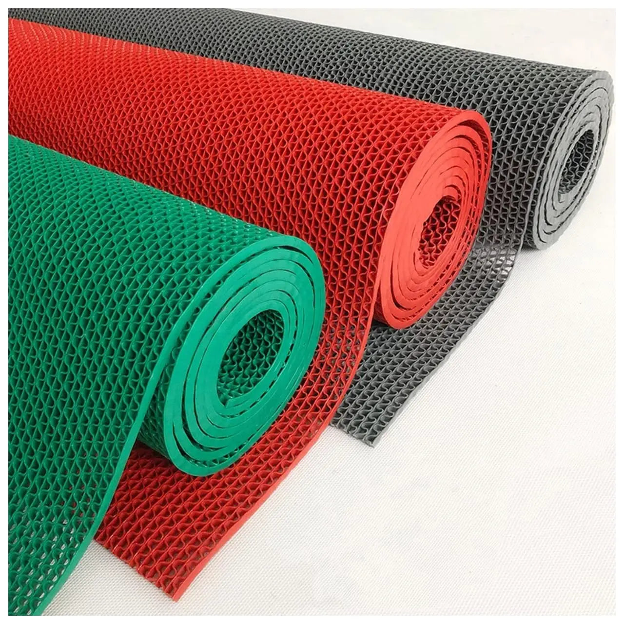 Anti-Skid mat Multipurpose Commercial PVC Floor Mat for Bathroom, Kitchen, Swimming Pool - Grey LifeKrafts