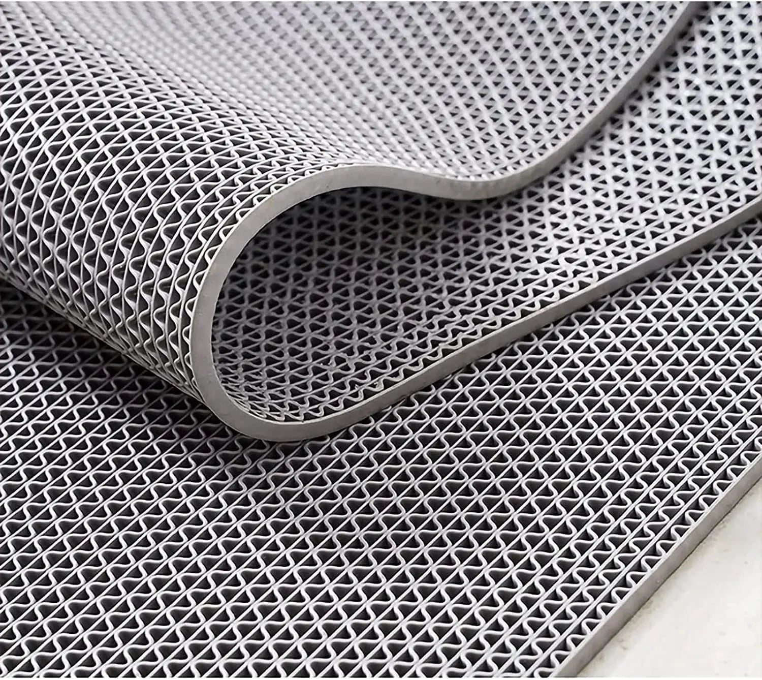 Anti-Skid mat Multipurpose Commercial PVC Floor Mat for Bathroom, Kitchen, Swimming Pool - Grey LifeKrafts
