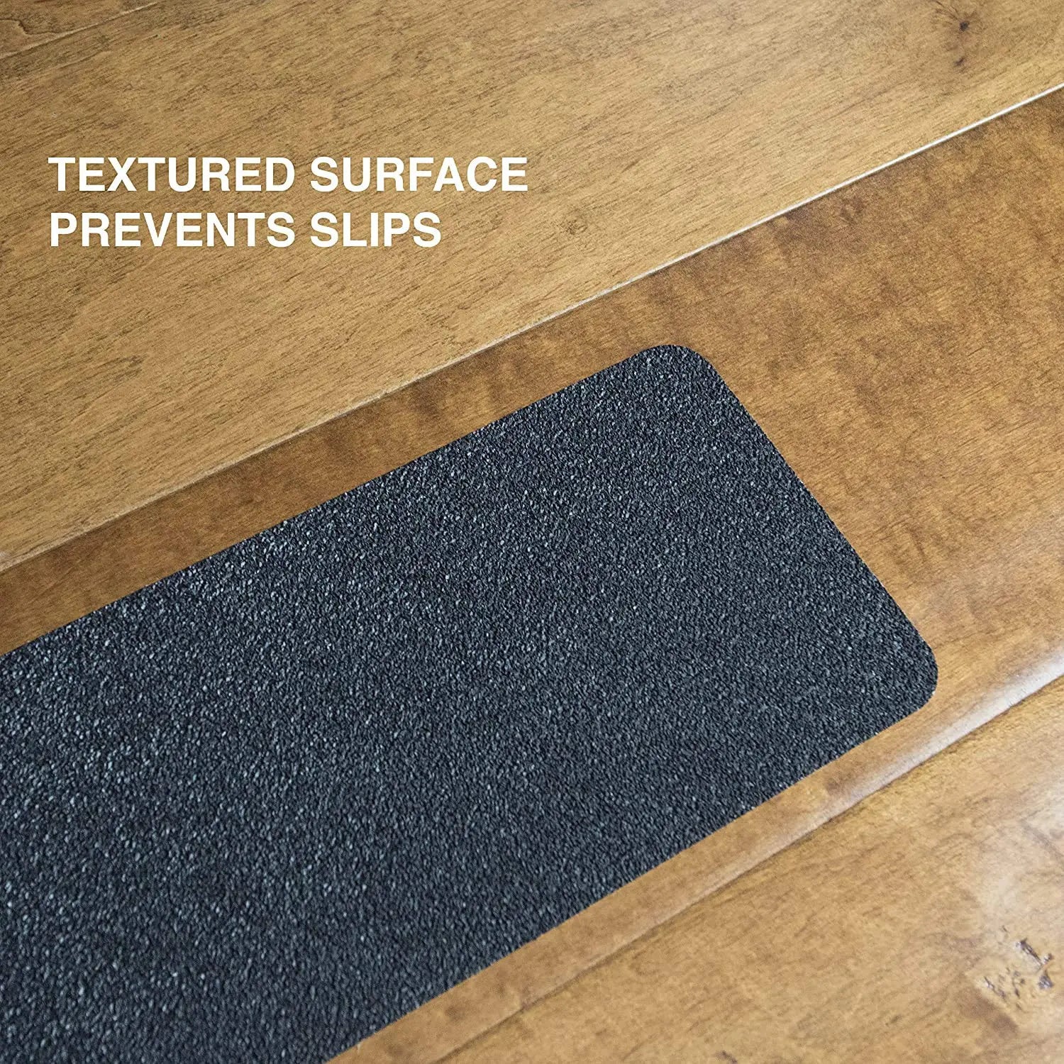 Anti Slip/Anti Skid Strip for Stairs, Slippery floors, Ramps - (15x60 cm, Black) LifeKrafts