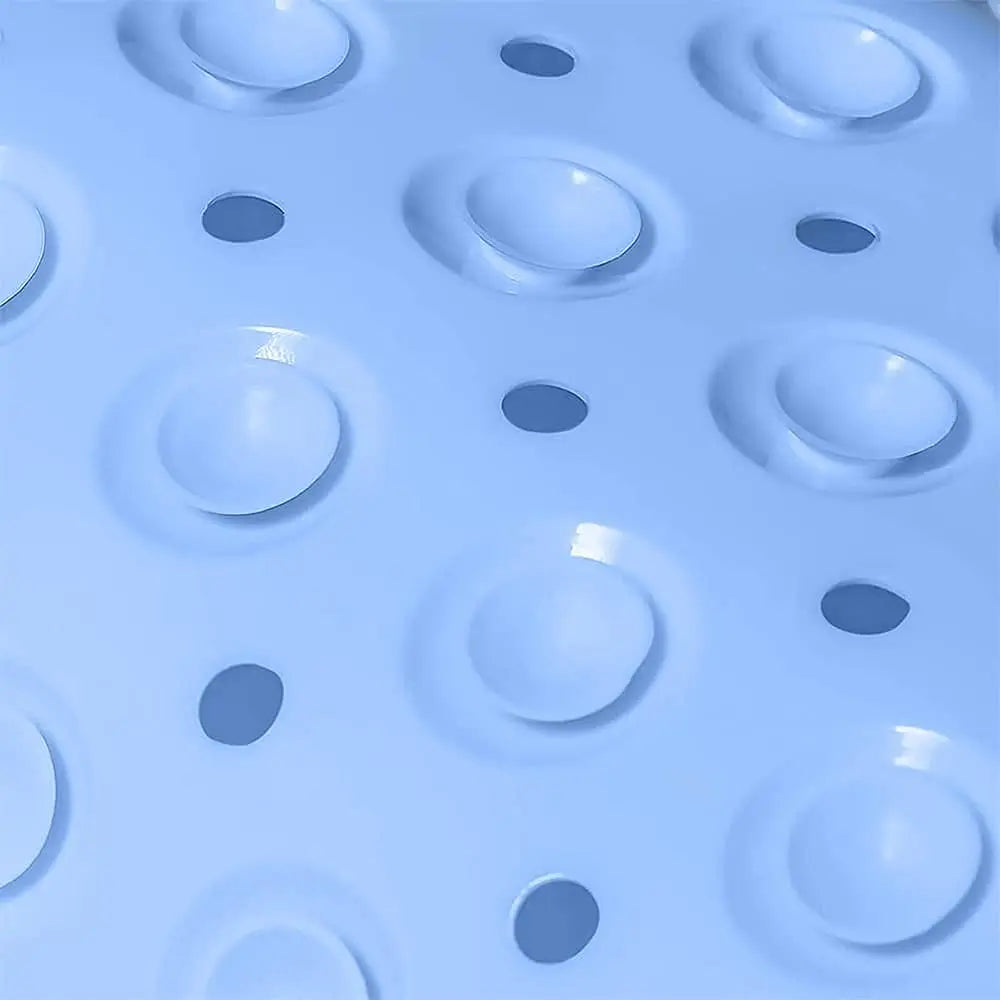 Anti-Slip Shower Mat for Bathroom Floor Blue, 80x120 cm (Accu-Pebble) LifeKrafts