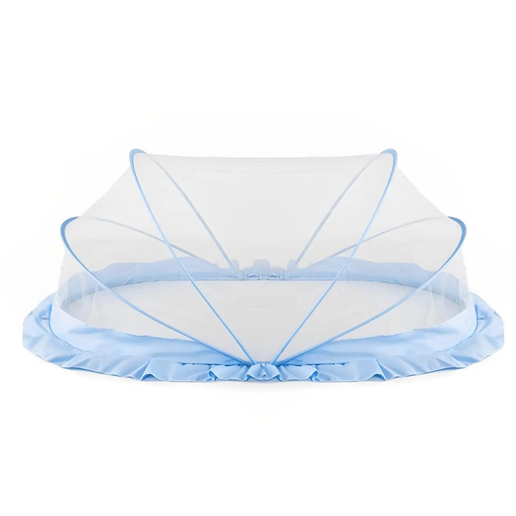 Baby Mosquito Net | Foldable | 135x65x65 cm | Blue | Honey Comb Mesh | LifeKrafts baby Mosquito net LifeKrafts