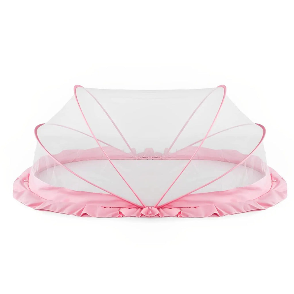 Baby Mosquito Net | Foldable | 135x65x65 cm | Pink | Ingenious Design | LifeKrafts baby Mosquito net LifeKrafts