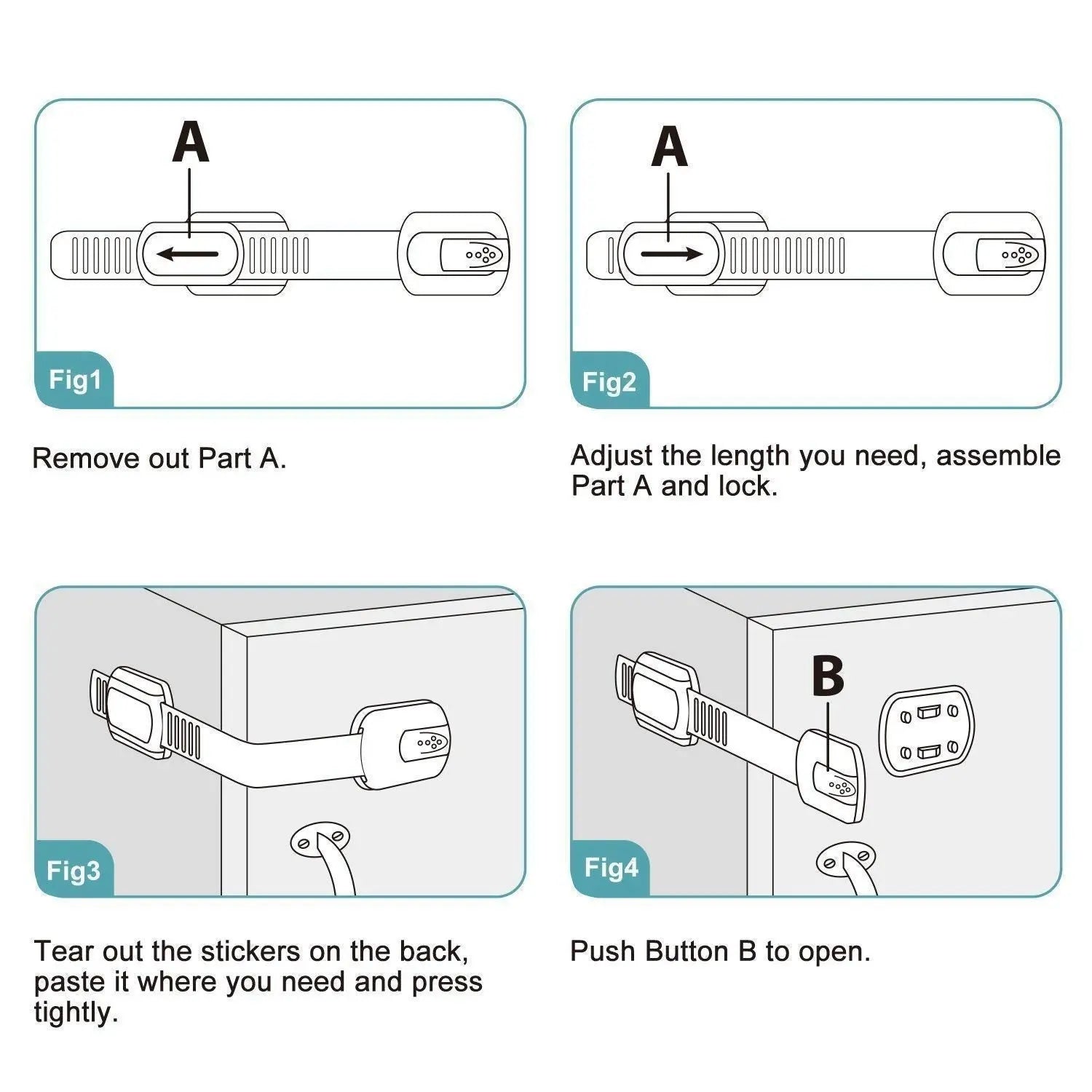 Baby Safety Adjustable and Flexible Lock-Pack of 6 LifeKrafts